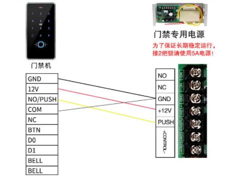 电插锁和门禁一体机通用接线方式(图3) 电插锁和门禁一体机通用接线方式(图3)